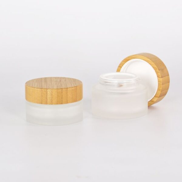 Matt glass bamboo jar
