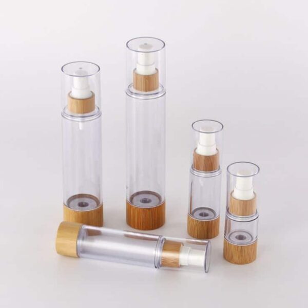 bamboo airless pump bottle